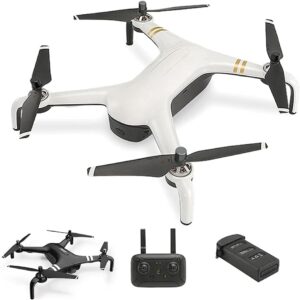 Drone GPS pieghevole con videocamera 4K UHD e motore brushless, perfetto per principianti e adulti