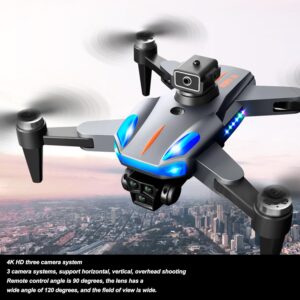 Mini Drone con 3 Fotocamere WiFi 4K HD pieghevole in volo