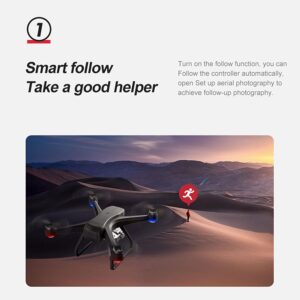 GPS Drone 4K Videocamera, ideale per riprese aeree professionali con motore brushless e 1200m di distanza di volo.