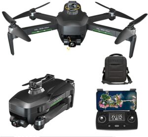 Drone quadricottero 5G Wifi FPV con fotocamera 4K HD e giunto cardanico a 3 assi, ideale per adulti e principianti, con evitatore automatico di ostacoli.