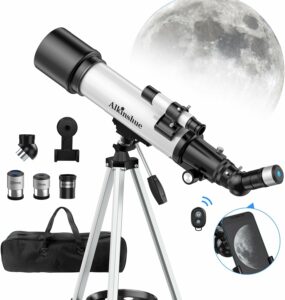 Telescopio 70 mm apertura 600 mm con adattatore smartphone