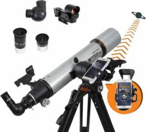 Telescopio rifrattore Celestron 22460 StarSense Explorer DX 102AZ, compatibile con iPhone e Android