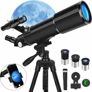 Telescopio astronomico Pro 70 mm per principianti con treppiede  