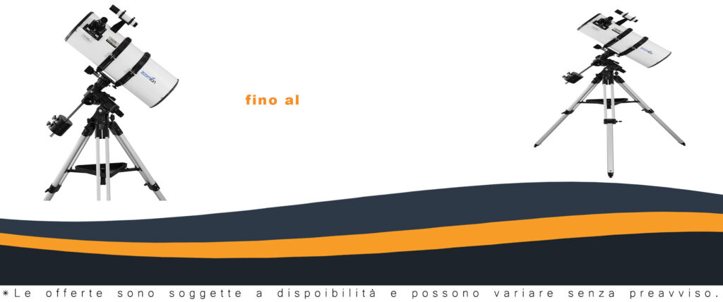 Telescopio astronomico Zoomion Genesis 200/800 EQ-4, ideale per adulti, adolescenti e principianti di astronomia, con montatura equatoriale e design riflettente.