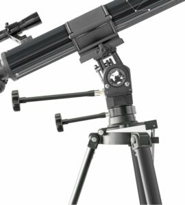 Telescopio rifrattore National Geographic 70/900 con supporto multifunzionale, ideale per l'osservazione astronomica.