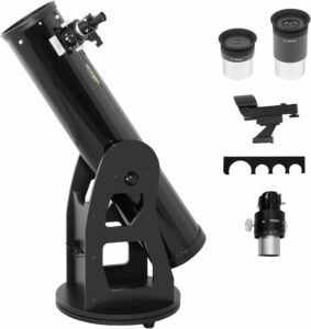 Omegon Telescopio Dobson Advanced N 203/1200 osservando il cielo stellato