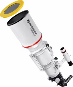 Telescopio Bresser 4802600 Messier AR-102S/600 bianco su sfondo stellato