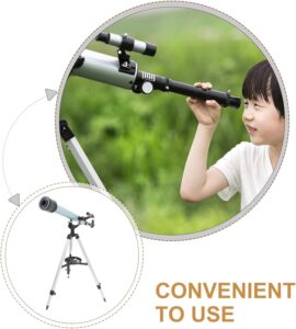 Telescopio Jojofuny 1 Set con treppiede portatile per bambini e principianti  