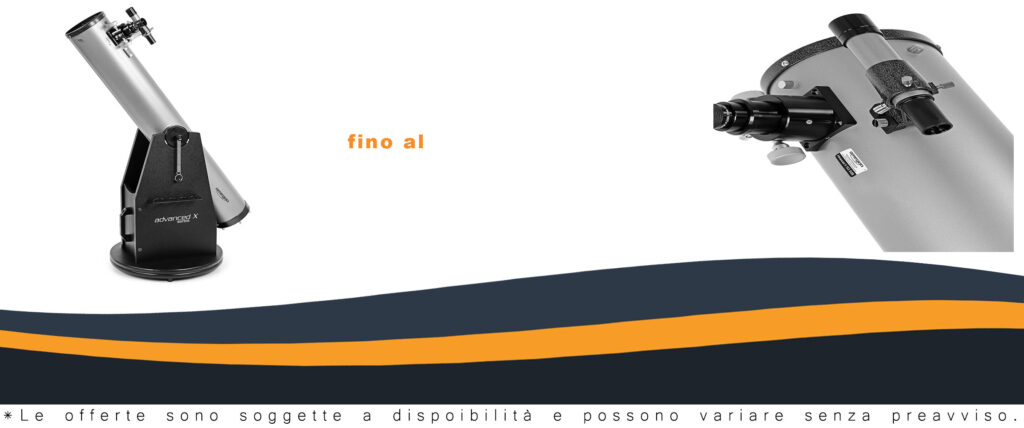 Telescopio Omegon Dobson Advanced nel cielo notturno