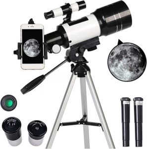 Telescopio astronomico rifrattore con apertura 70mm, treppiede stabile e ottimo per principianti  