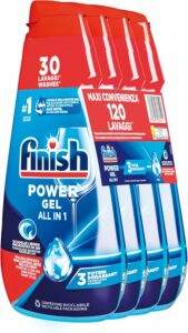 Finish Powergel Gel Detersivo per Lavastoviglie, formato 120 lavaggi, con fragranza Fresh