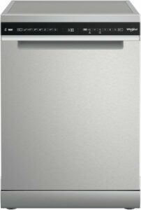 Lavastoviglie Whirlpool W7F HS51 X in acciaio inox, 15 coperti, classe energetica B  