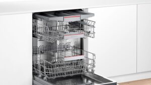 Bosch SMU4ECS24E - Lavastoviglie con cassetto portaposate, silenziosa e SpeedPerfect+  