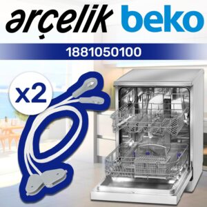 Kit Riparazione Cerniere per Porta Lavastoviglie, Corda della Molla 440 mm per Arcelik e Beko