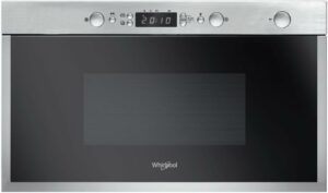 Microonde incasso Whirlpool AMW 4990/IX in acciaio inox con funzione Crisp e programmi automatici.