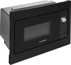 Bosch BFL523MB3 Serie 2 Microonde da Incasso nero con display LED e piatto rotante da 27 cm  