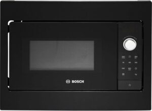 Bosch BFL523MB3 Serie 2 Microonde da Incasso nero con display LED e piatto rotante da 27 cm  