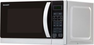 Sharp R-642INW Forno a Microonde Argento, elegante e compatto, ideale per la cucina moderna