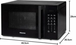 Hisense H29MOBS9H microonde con piatto girevole XL e modalità eco, nero