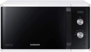 Microonde Samsung MW3500 MS23K3614AW/EG bianco con 800 W di potenza e interno in ceramica smaltata antigraffio