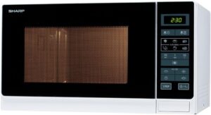 Forno a microonde Sharp R-342 W, 25 litri, 900 W, disponibile in vari colori, perfetto per ogni cucina.