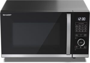 Forno a microonde SHARP QG254AEB con grill e funzione scongelamento, colore nero  