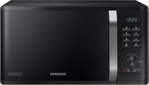 Samsung MG23K3575CK Forno Microonde Grill, 23 Litri, 800 W, Nero con funzione Grill 1100 W, ideale per cucina rapida e versatile