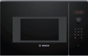 Microonde Bosch BFL523MB1F, Serie 4, Incassabile, Nero, elegante e potente, ideale per ogni cucina moderna