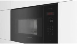 Microonde Bosch BFL523MB1F, Serie 4, Incassabile, Nero, elegante e potente, ideale per ogni cucina moderna