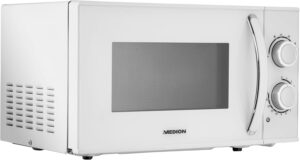 Forno a microonde MEDION MD 15644 con capacità di 17 litri e 700 watt di potenza, design bianco elegante