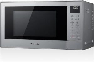 Panasonic NN-CT57 Microonde Combinato 27L 1000W Argento, perfetto per cucinare e riscaldare velocemente