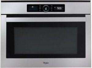 Forno a microonde incasso combinato WHIRLPOOL AMW 508/IX con grill, 40 litri e 900W di potenza, perfetto per cucine moderne.  