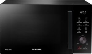 Microonde Samsung con convezione, 28L, Sensore Cook, design nero elegante  