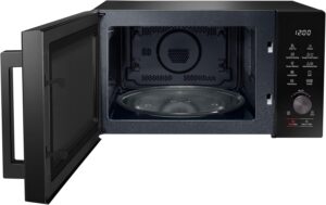 Microonde Samsung con convezione, 28L, Sensore Cook, design nero elegante  