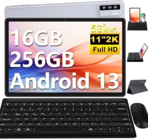 2k+ Tablet 11 Pollici Android 13 con 16GB RAM, 256GB ROM, display 2000x1200 pixel e accessori inclusi  