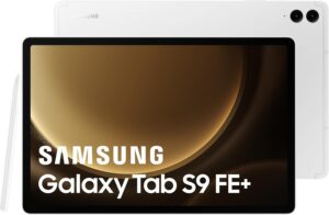 Tablet Samsung Galaxy Tab S9 FE+ 12.4 WIFI 128GB Argento in primo piano  