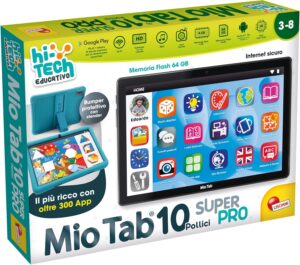 Immagine del tablet educativo Liscianigiochi Mio Tab 10 Super Pro con applicazioni educative per bambini  