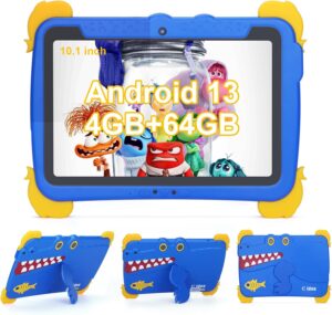 C idea Kids Tablet, tablet da 10,1 pollici con Android 13, perfetto per i bambini con memoria espandibile e batteria lunga durata