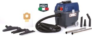 AERTECNICA aspiratore professionale TUBÒ Force PRO per polveri e liquidi, con presa elettroutensile e motore 1400W, Made in Italy