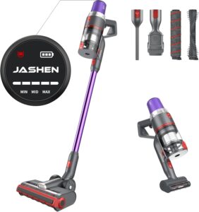 JASHEN V16 Aspirapolvere senza Fili, potente e versatile, adatto per pavimenti, parquet e peli di animali