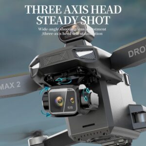 Teeggi KF104 MAX2 Drone con Telecamera 4K Professionale per Adulti, Distanza di Volo di 6 km, Evitamento degli Ostacoli a 360°