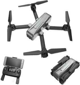 Drone GPS con videocamera HD 2K, pieghevole, con ritorno automatico a casa e funzioni avanzate come Seguimi e Circle Fly