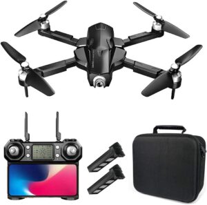 Drone Wifi FPV 4K HD con Fotocamera GPS per adulti, motore brushless e angolo di visione 110 gradi