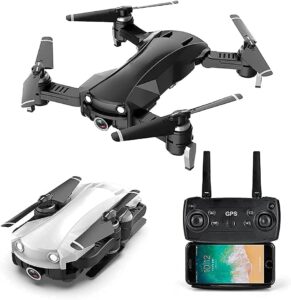 Drone GPS con fotocamera HD 2K per adulti e principianti, perfetto per volare in cerchio, con ritorno automatico a casa e modalità Seguimi.