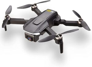 Drone GPS FPV pieghevole con videocamera HD 4K, ideale per principianti con funzioni avanzate come ritorno a casa, controllo gestuale e trasmissione Wi-Fi.