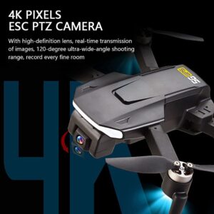 Drone GPS FPV pieghevole con videocamera HD 4K, perfetto per principianti, con funzioni avanzate come ritorno GPS e controllo gestuale.