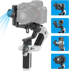 FeiyuTech SCORP Mini 2 gimbal portatile a 3 assi con tracciamento AI e touch screen 