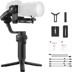 Stabilizzatore Zhiyun Weebill 3S con luce LED integrata, ideale per fotocamere DSLR e mirrorless