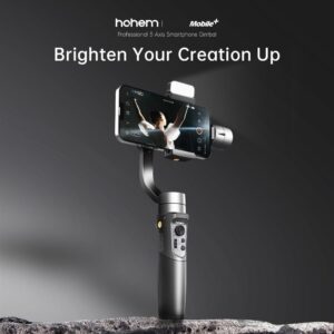 Hohem iSteady Mobile Plus, stabilizzatore smartphone con tracciamento degli oggetti e luce di riempimento, ideale per vlog e streaming live