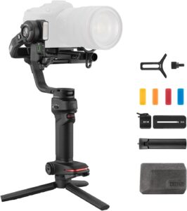 ZHIYUN Weebill 3 - Stabilizzatore Gimbal a 3 assi per fotocamere DSLR e mirrorless con luce e microfono integrati 